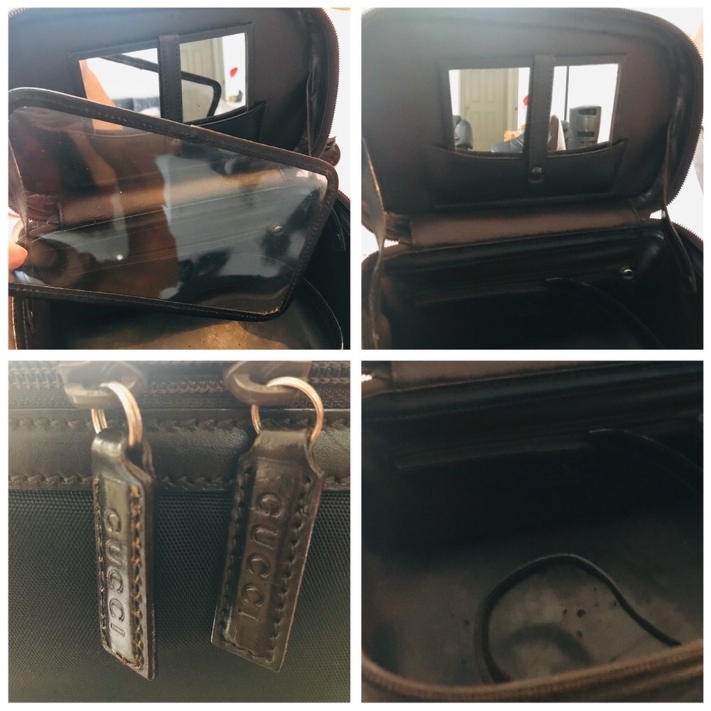 GUCCI Bamboo Vanity Leather Shoulder Bag - Picture 3 of 8